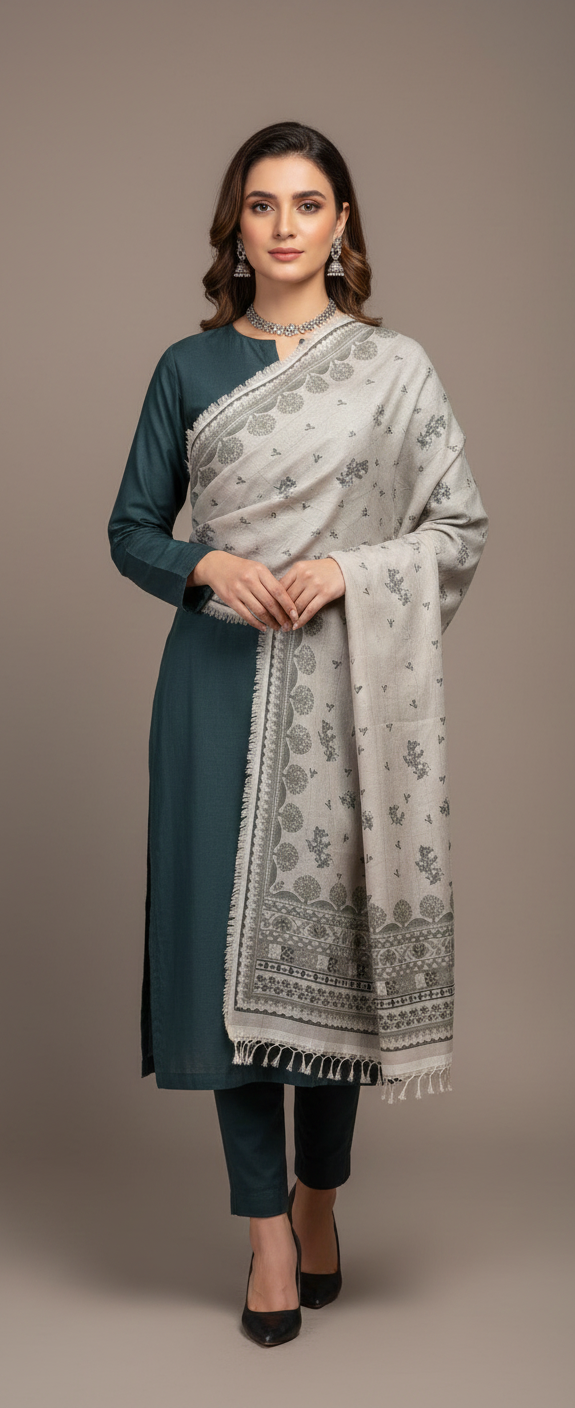 Traditional Winter Wrap & Stole