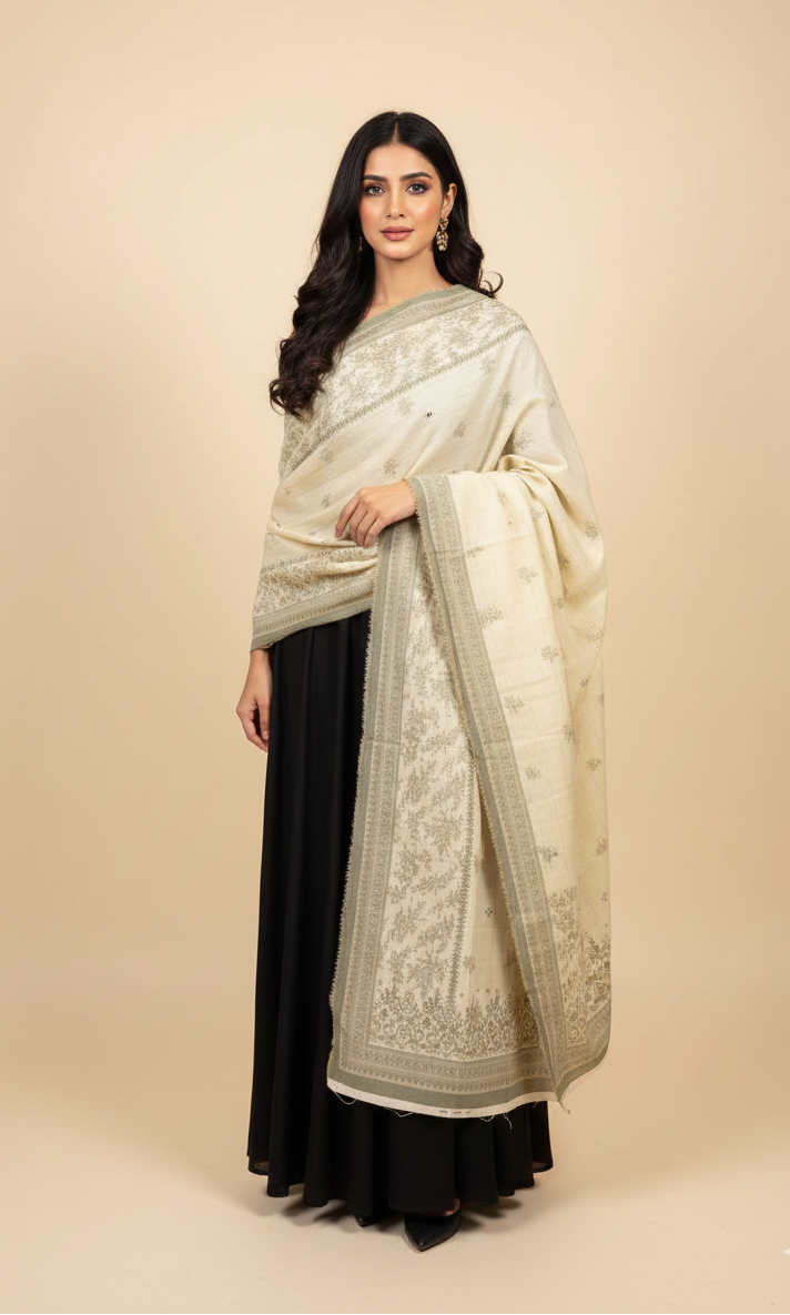 Traditional Winter Wrap & Stole