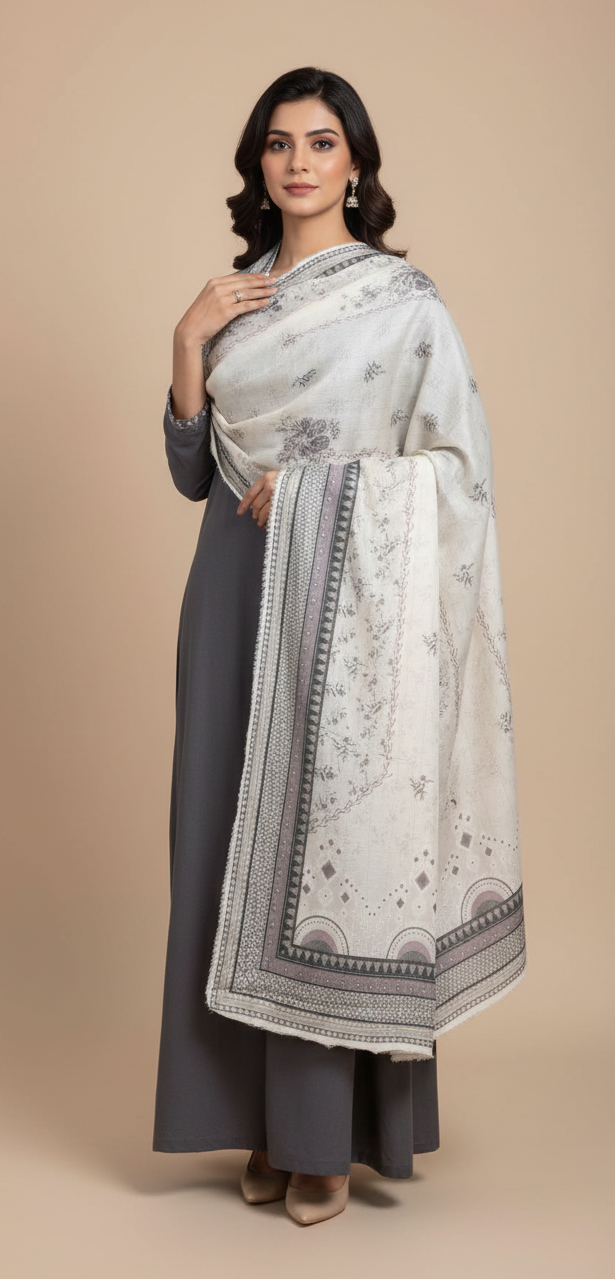 Traditional Winter Wrap & Stole