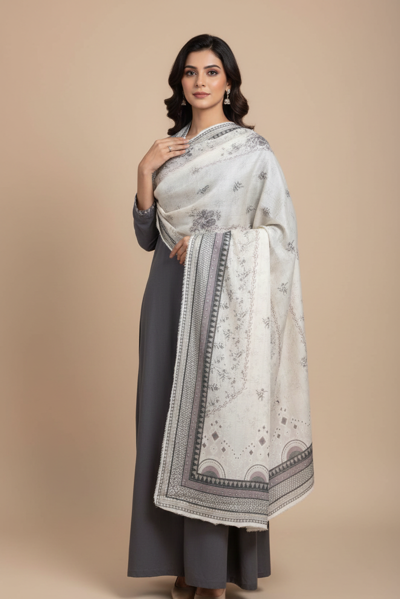 Traditional Winter Wrap & Stole