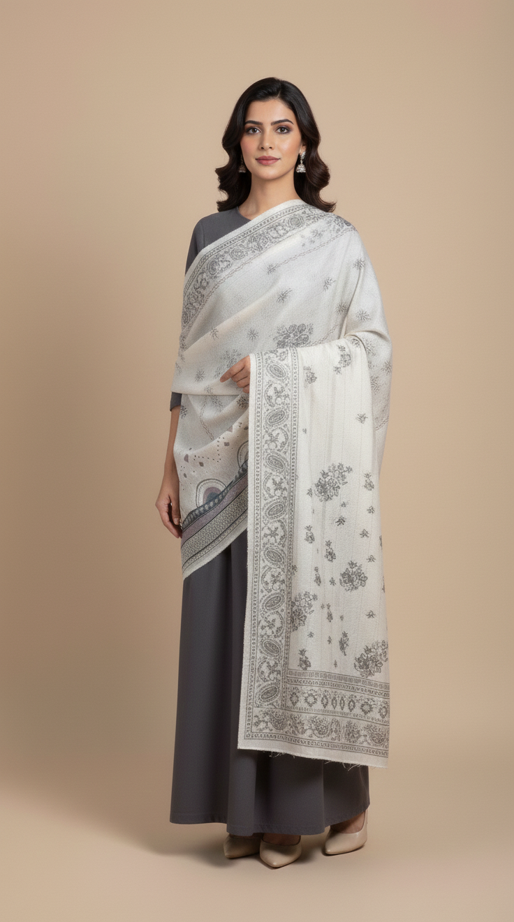 Traditional Winter Wrap & Stole